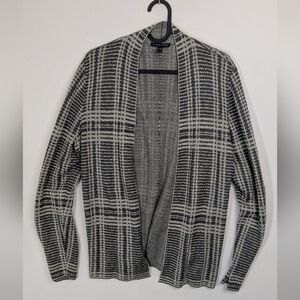 Eileen Fisher Cardigan Sweater Large Merino Wool Blend Lightweight